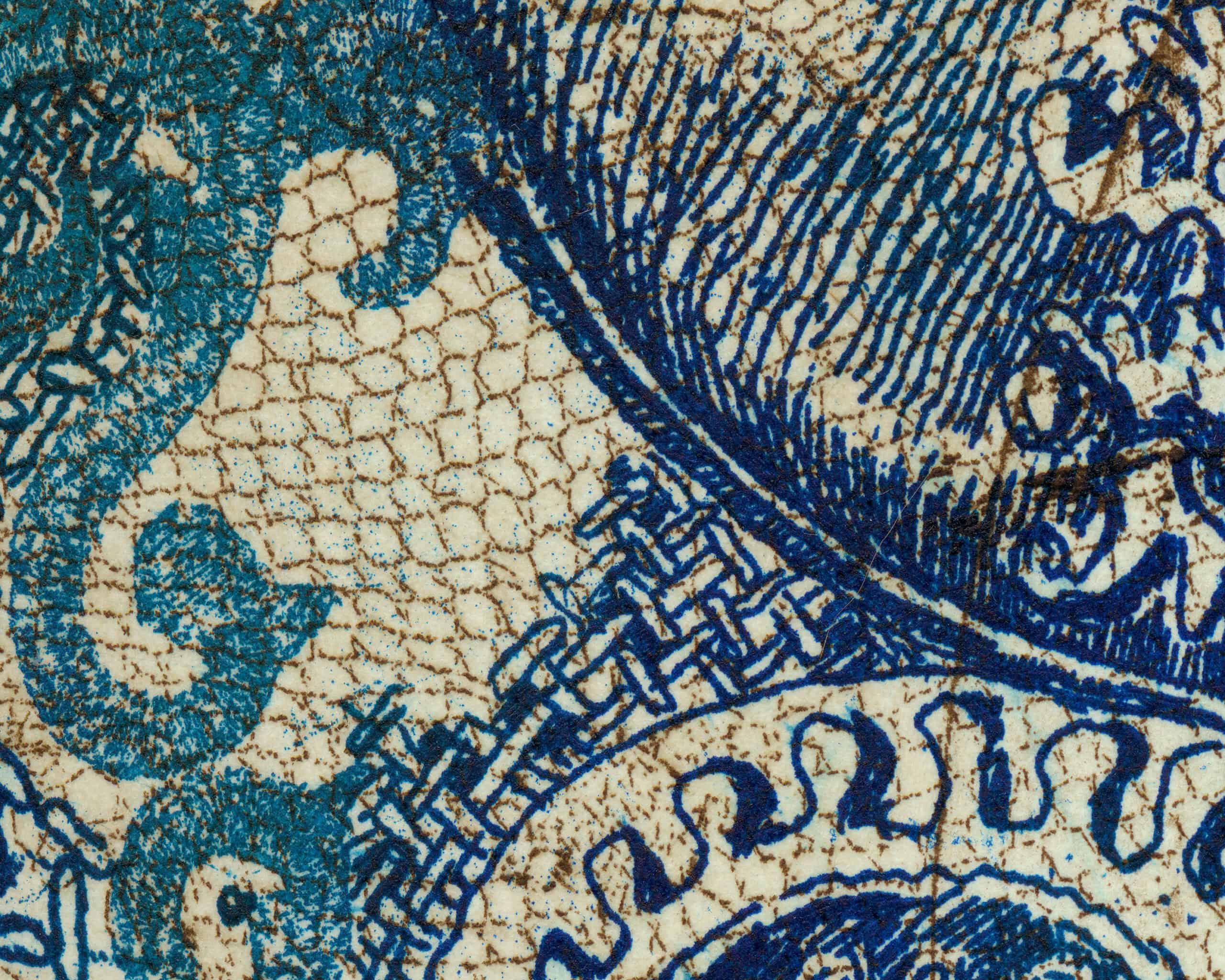 Papier peint d'artiste Dentelle rouge sur-mesure par Charlotte Massip