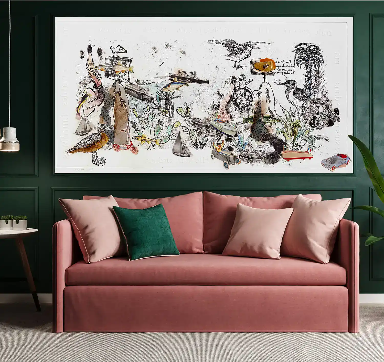 Papier peint Panoramique iodé – paysage marin sur-mesure par Charlotte Massip`