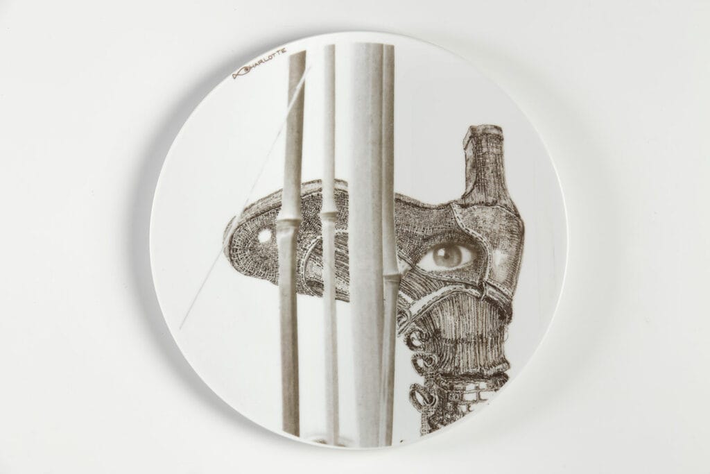 serie d'assiettes Bambous @ADAGP CHARLOTTE Massip