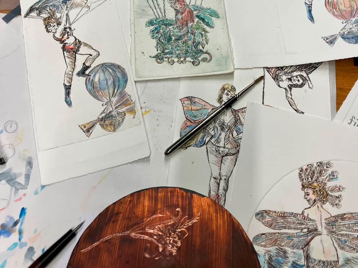 des dessins ses gravures pour fabrications papier peint